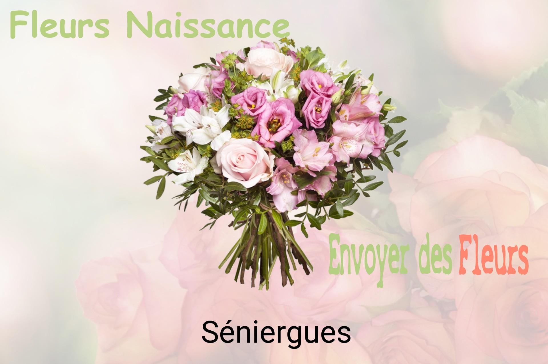 Bouquet de fleurs de naissance livré à Séniergues